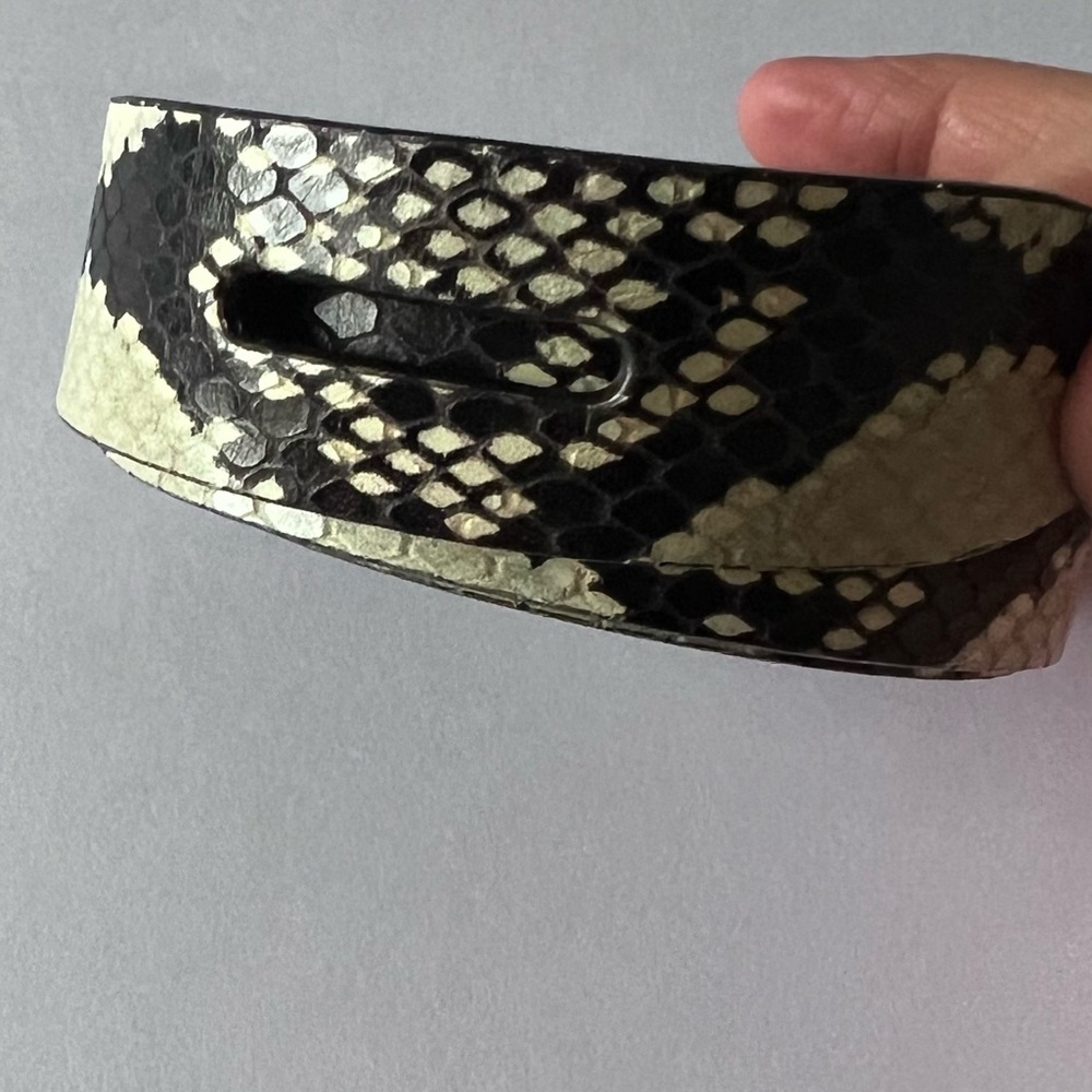 ISABEL MARANT LECCE PYTHON PRINT LEATHER BELT SIZE LARGE NWOT - Picture 10 of 10